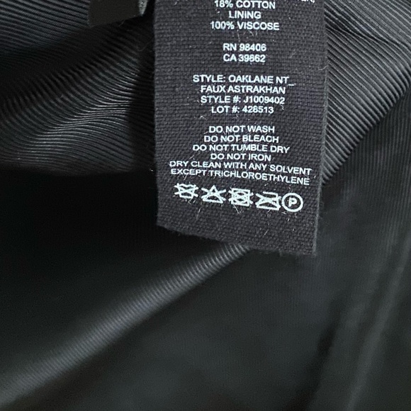 NWT Theory Relaxed Trench Coat in Faux Astrakhan - Picture 9 of 9